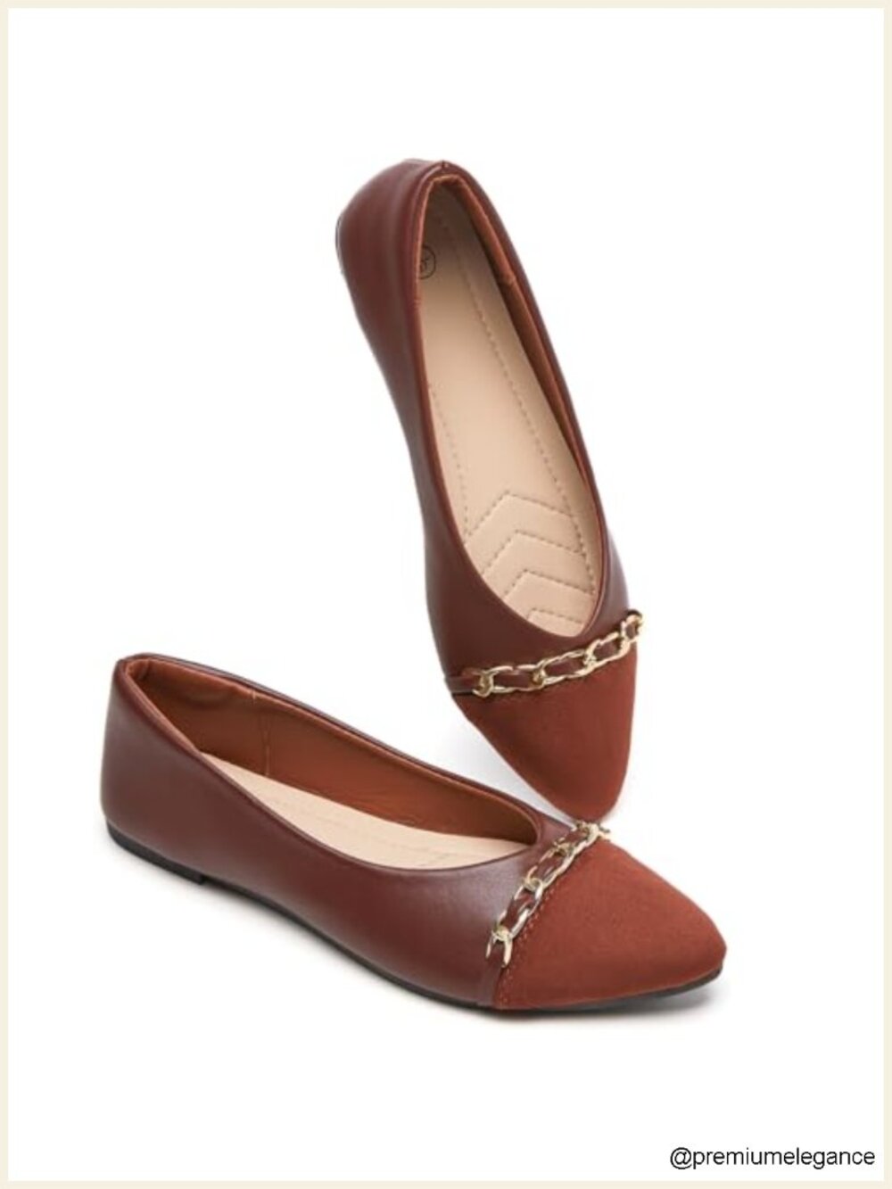 Faux Suede Ballet Flats Women's Pointed Toe Comfortable Dress Shoes Office Work